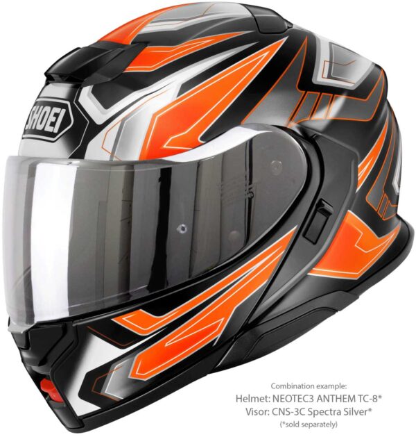 SHOEI Visiiri (CNS-3C) spectra silver - Image 5