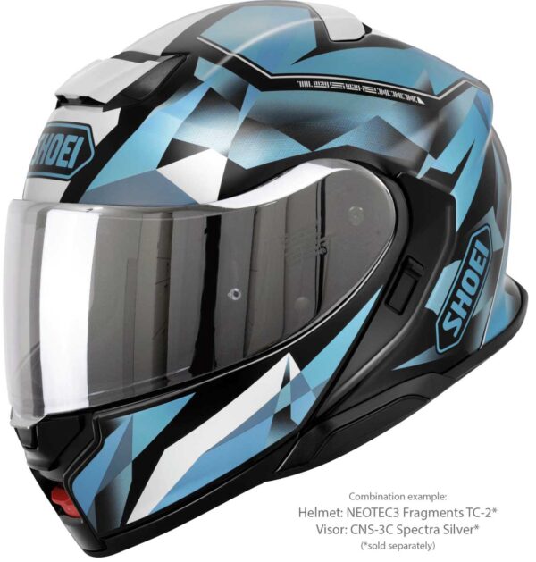 SHOEI Visiiri (CNS-3C) spectra silver - Image 3