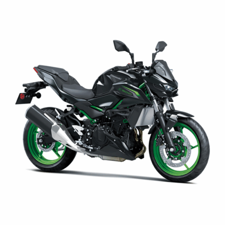 Kawasaki Z500 SE moottoripyörä - Ebony / Metallic Carbon Gray (2026)