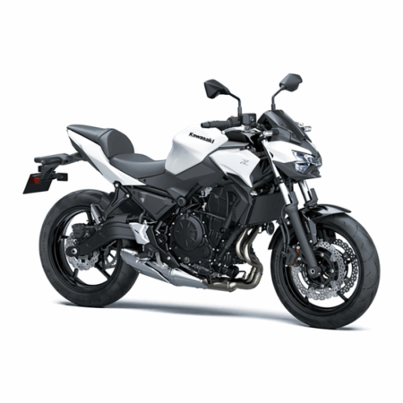 Kawasaki Z650 moottoripyörä -  Pearl Blizzard White (2026)