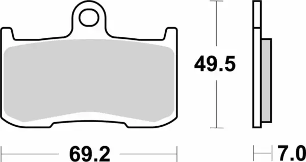SBS jarrupalat, eteen, 782HS (Kawasaki, Honda, Suzuki, Triumph) - Image 2
