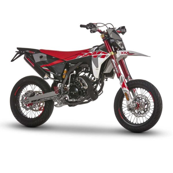 Fantic XM 50 Competition Motard mopo, valko-puna, Euro5+ (2025)