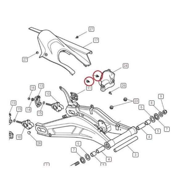 Triumph Plastic Rivet, Push Release, alkuperäinen varaosa. OEM: T3701150 - Image 2