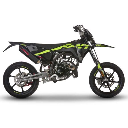 Fantic XM 50 Performance Motard mopo, Euro5+, musta-kelta (2025)