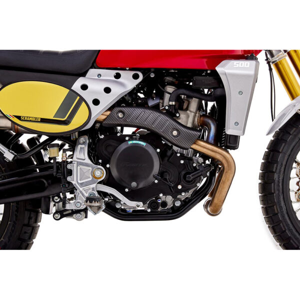Fantic Caballero Scrambler 500 moottoripyörä, punainen – Klassinen tyyli, moderni voima - Image 4