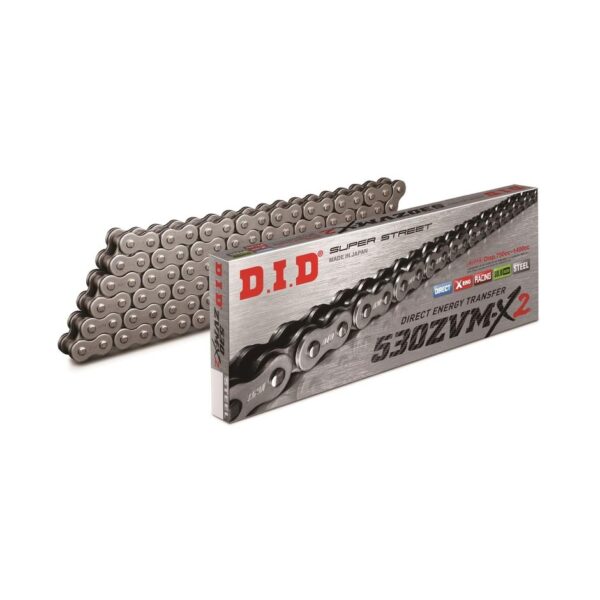D.I.D 530ZVM-X2 ketjut + Connecting link rivet tyyppi (ZJ)