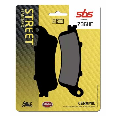 SBS HF Street Ceramic -jarrupalat, taakse (736HF) (Honda, Kawasaki)