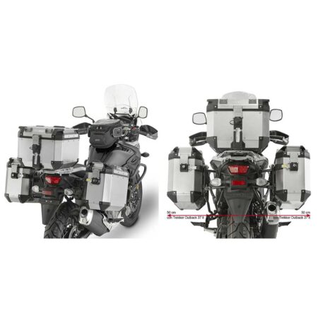 Givi Trekker Outback putkisivutelineet (Suzuki DL650 V-Strom 2017–2022)