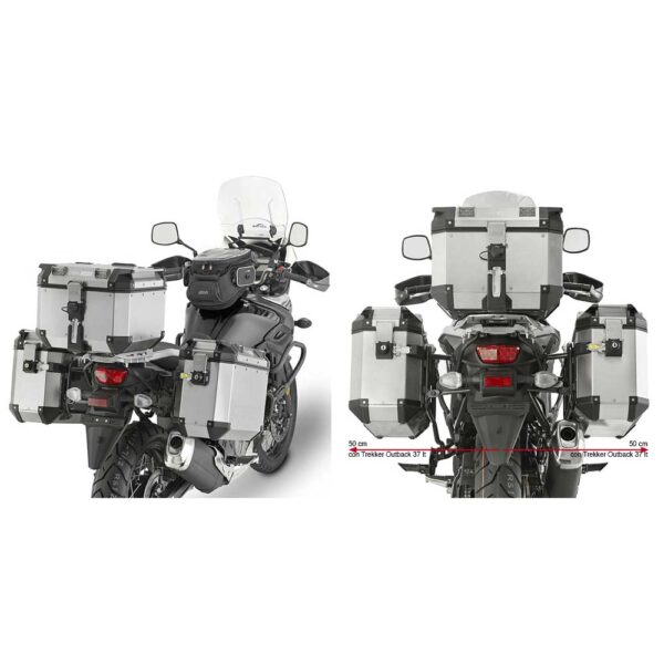 Givi Trekker Outback putkisivutelineet (Suzuki DL650 V-Strom 2017–2022)