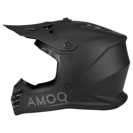 AMOQ Meteor V2 JNR MX kypärä Blackout