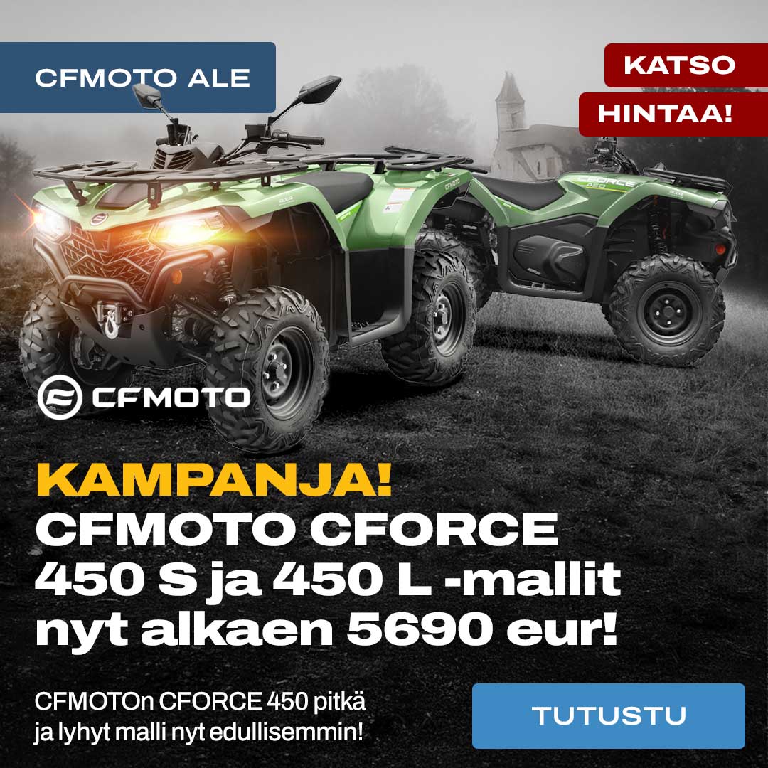 CFMOTO 450 mönkijät tarjoushinnoin