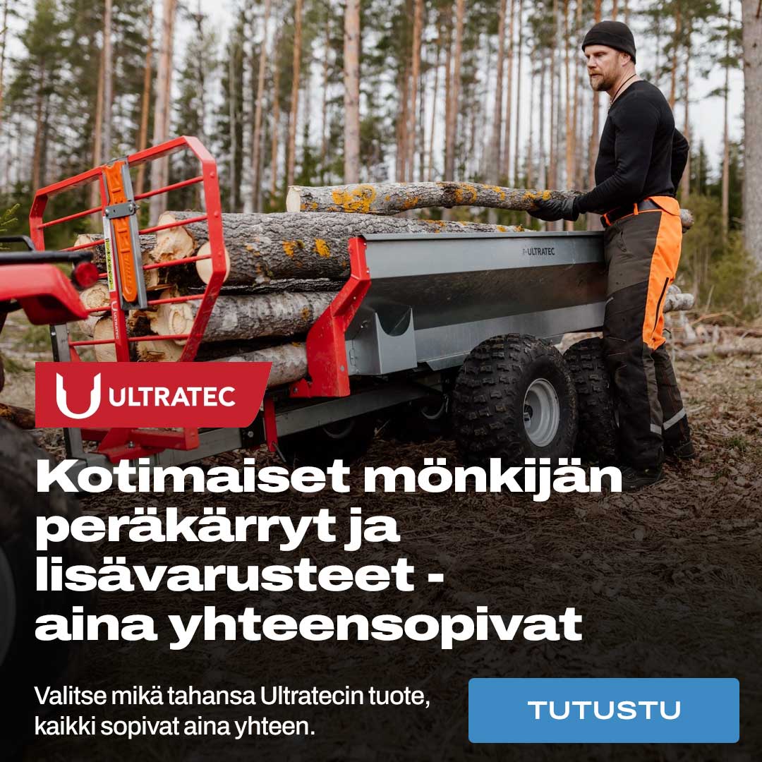 Ultratecin mönkijän peräkärryt ja lisävarusteet meiltä