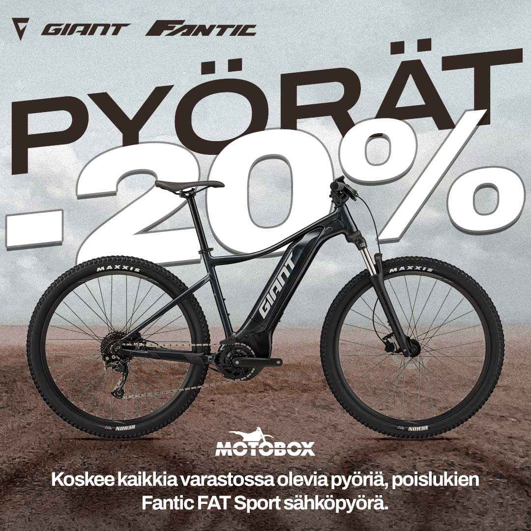 Pyörät ja sähköpyörät -20% ale