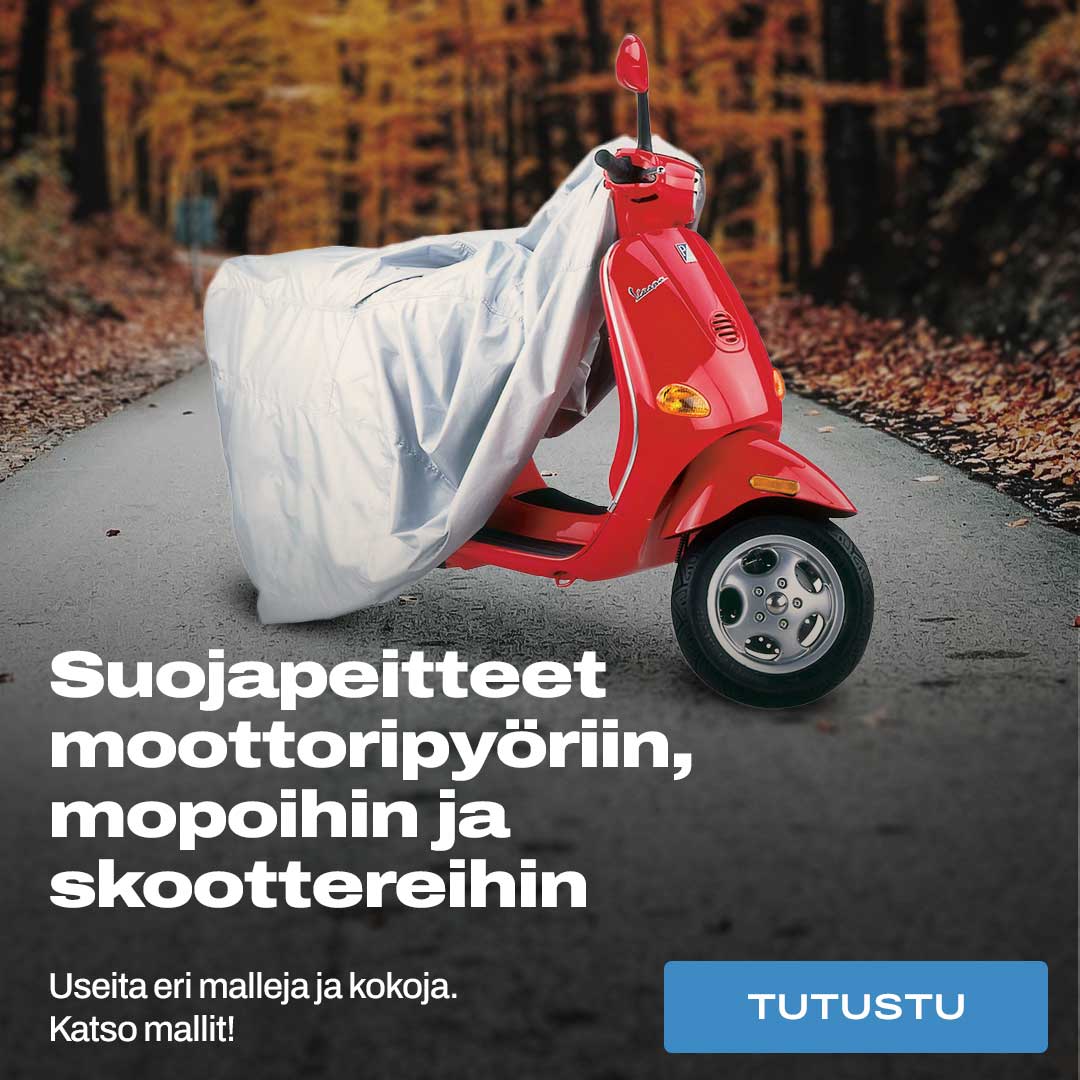 Suojapeitteet moottoripyöriin ja mopoihin