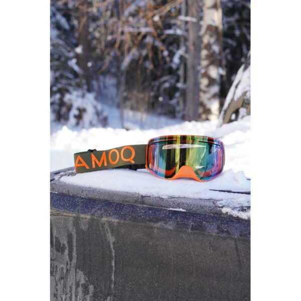 AMOQ Vision Vent+ Magnetic ajolasit / kelkkalasit (Military Vihreä / Oranssi, Kulta Peili) - Image 2