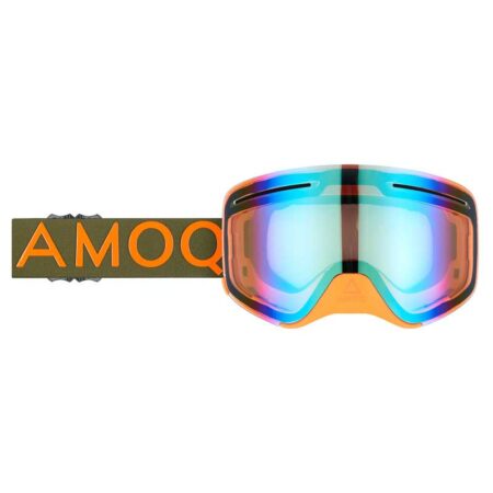 AMOQ Vision Vent+ Magnetic ajolasit / kelkkalasit (Military Vihreä / Oranssi, Kulta Peili)