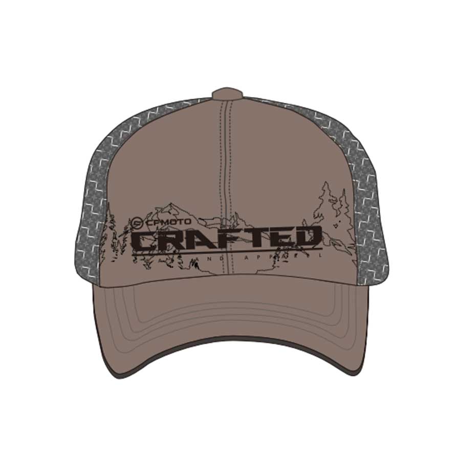 CFMOTO lippis, ruskea / harmaa