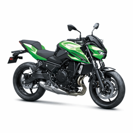 Kawasaki Z650 S moottoripyörä, Candy Lime Green / Metallic Carbon Gray (2026)