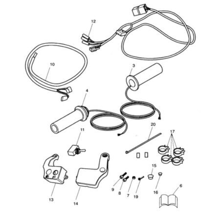 A9638014 - Triumph lämmitettävät kahvat, Heated Grip Kit