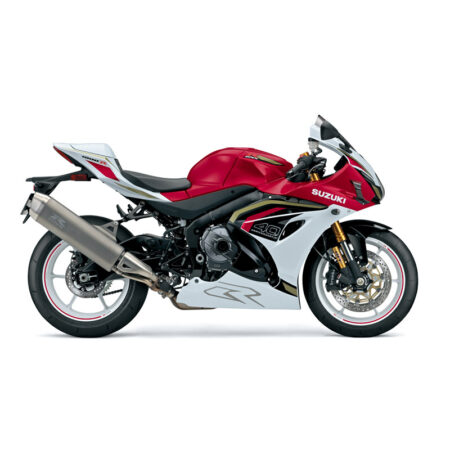 Suzuki GSX-R1000R moottoripyörä, Candy Daring Red / Pearl Tech White (2026)