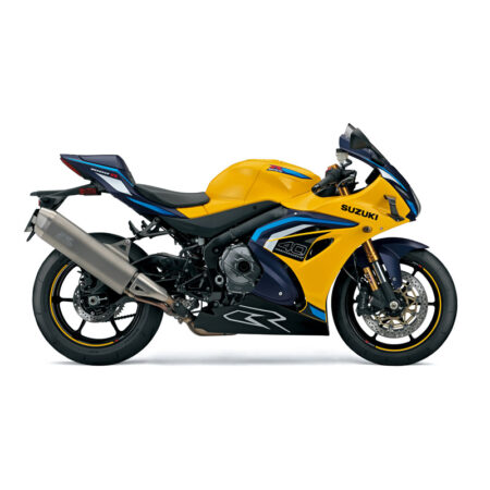 Suzuki GSX-R1000R moottoripyörä, Pearl Ignite Yellow / Metallic Mat Stellar Blue (2026)