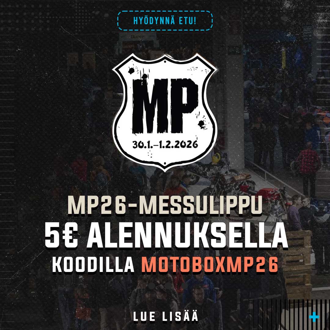 5 euron alennus MP26 messuille