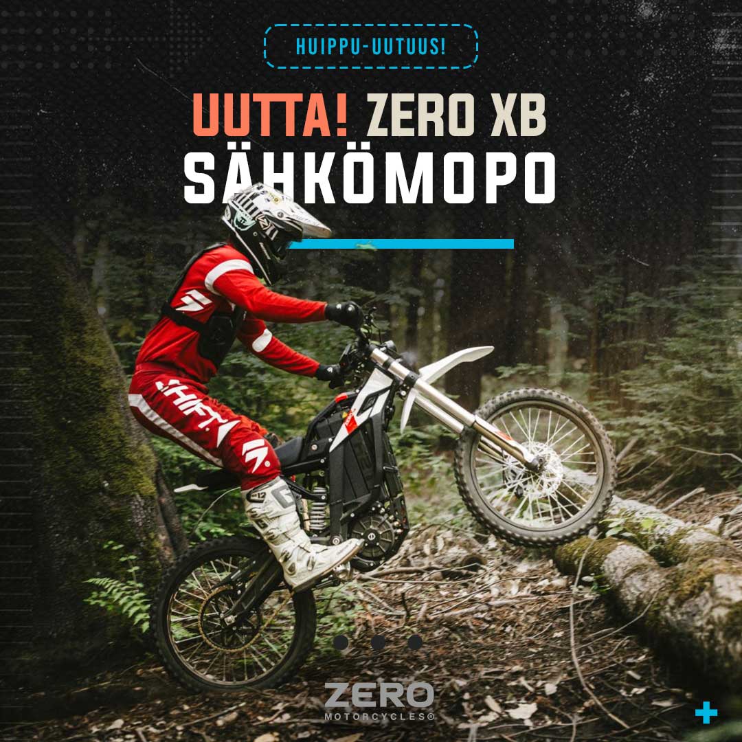 Zero XB sähkömopo huippuominaisuuksilla Motoboxista