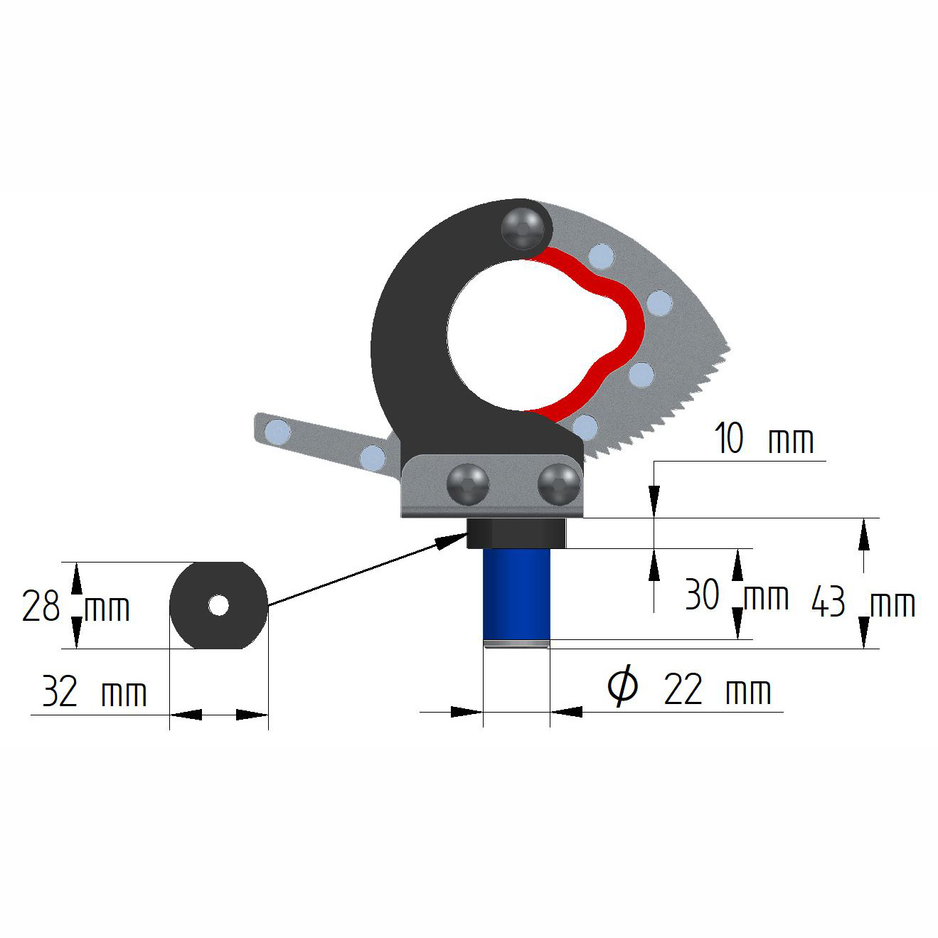 Iron Baltic pikakiinnike / Quick Release Clamp 22 mm – CFMOTO / Segway - Image 7