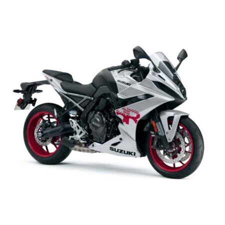 Suzuki GSX-8R moottoripyörä, valkoinen