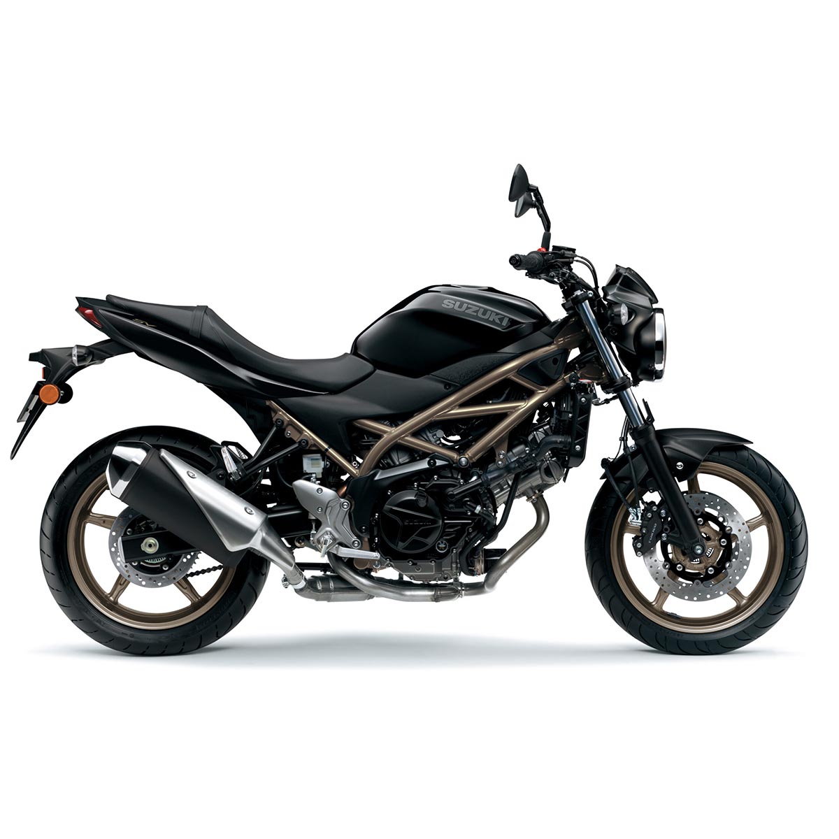 Suzuki SV650A moottoripyörä, musta