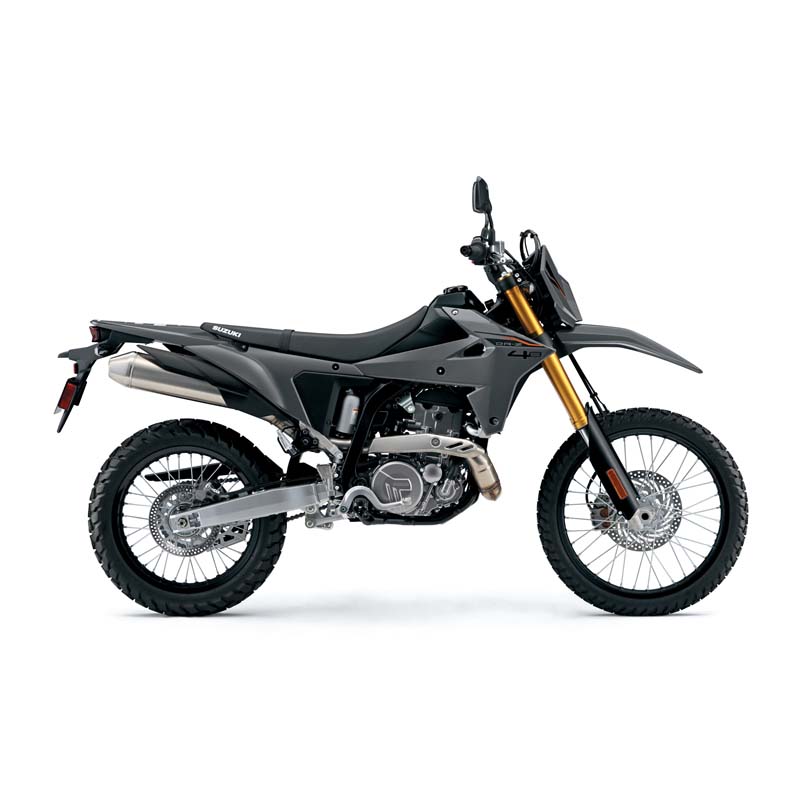 Suzuki DR-Z4S moottoripyörä, Solid Iron Gray (2026)