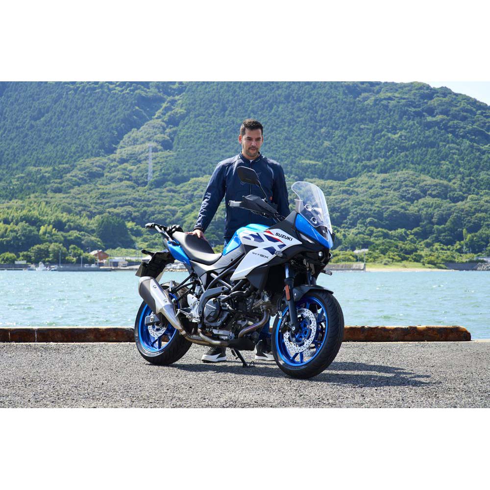 Suzuki SV-7GX moottoripyörä, Pearl Brilliant White / Metallic Triton Blue (2026) - Image 4