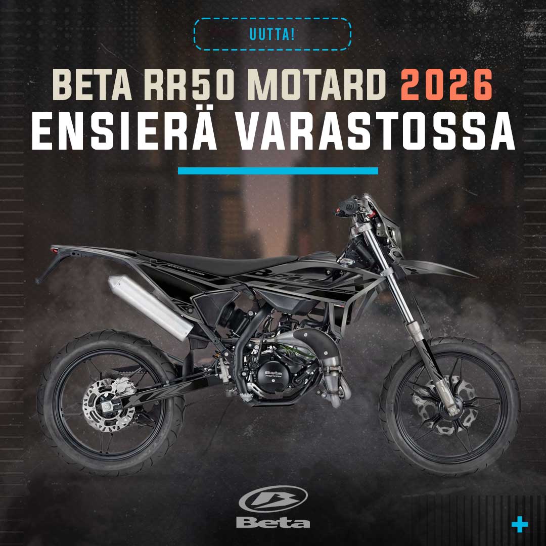Beta Motard mopojen ensierä varastossa