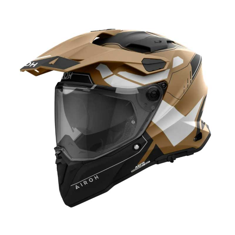 Airoh Commander 2 Reveal adventure-kypärä, Hiekka Matta