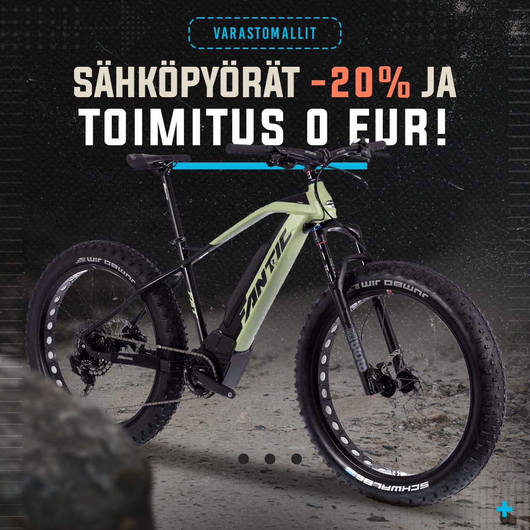 Sähköpyörät -20% ja toimitus maksutta