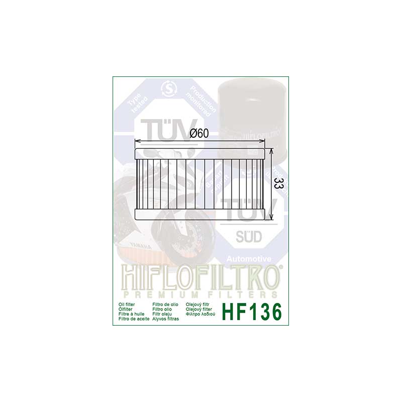 Hiflo HF136 öljynsuodatin - Image 2