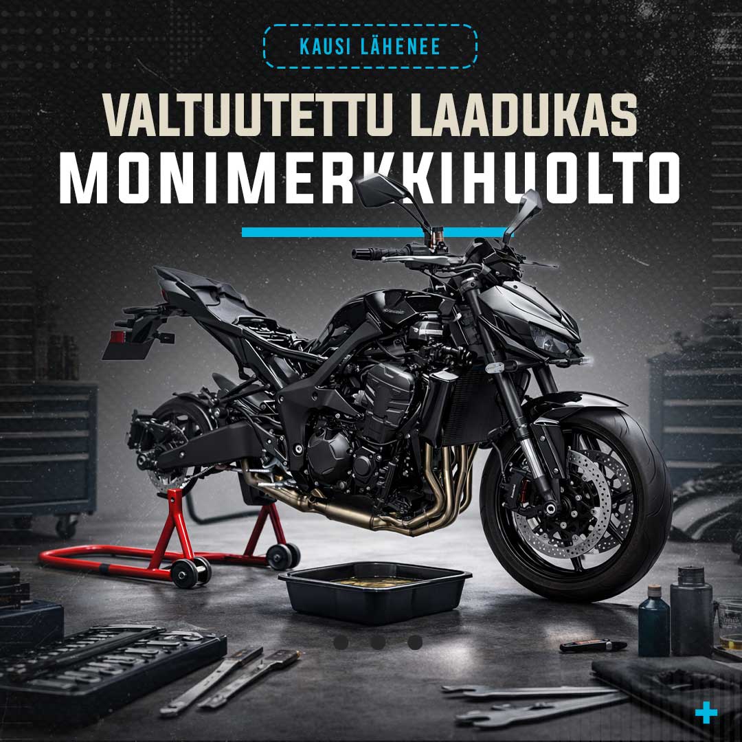 Huollamme moottoripyörät, mönkijät, mopot ja polkupyörät