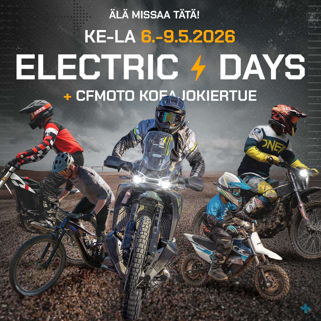 Sähköajoneuvojen ja CFMOTO koeajopäivät toukokuussa