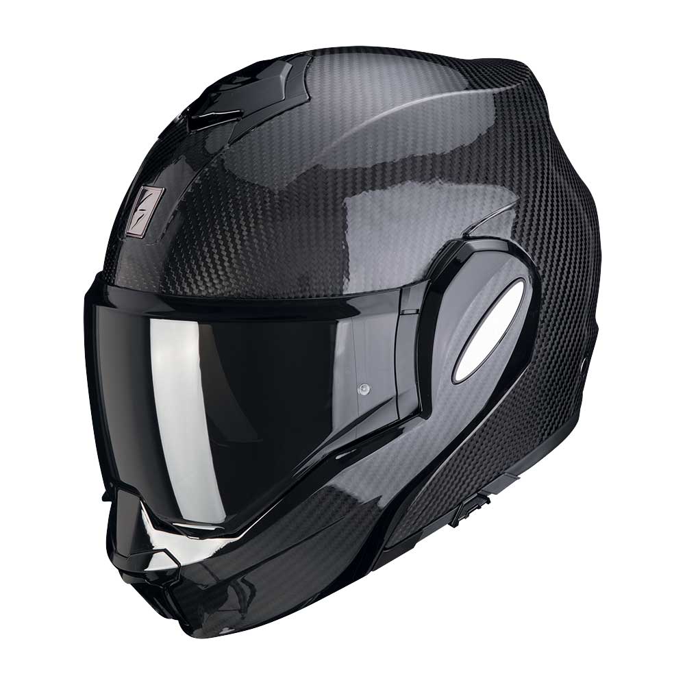 Scorpion EXO-TECH EVO Carbon Solid avattava hiilikuitukypärä ECE R22.06 -hyväksynnällä
