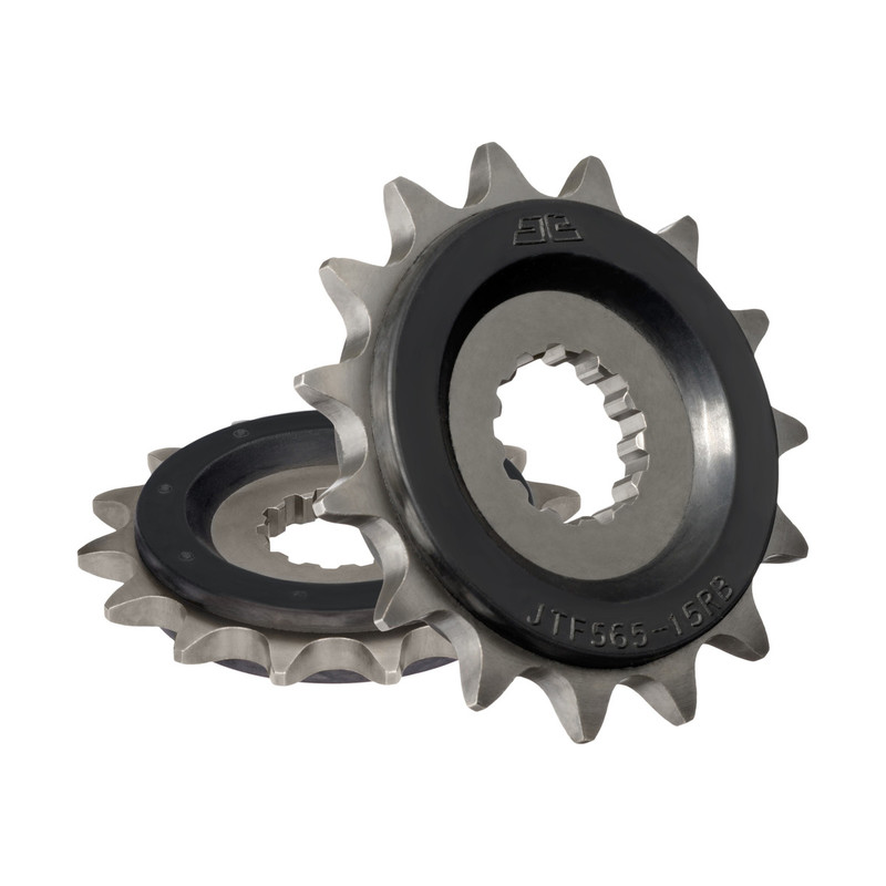 JT kumivaimennettu eturatas 15T Kawasaki, Suzuki ja CFMOTO malleihin (JTF565.15RB)