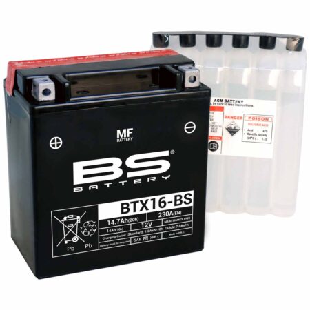 BS Battery BTX16-BS 12 V 14,7 Ah huoltovapaa AGM-akku