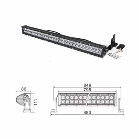 Kinwons 180 W LED-kaukovalopaneeli 10–32 V