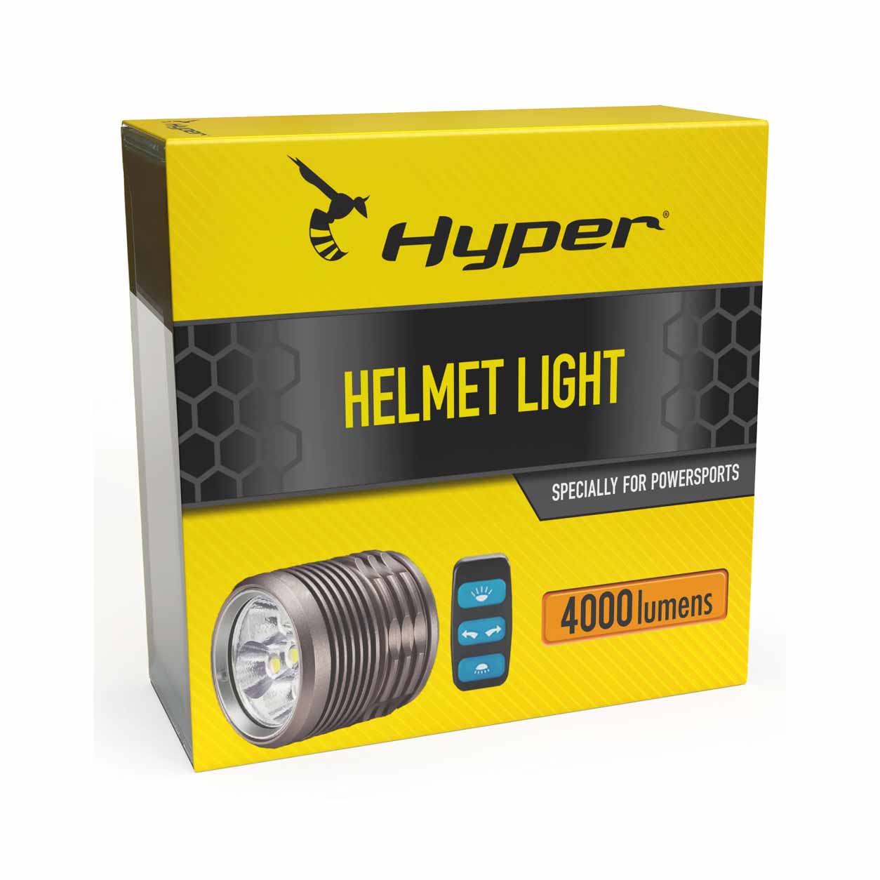 Hyper 4000 kypärävalo 4000 lm akulla ja kiinnityssarjalla - Image 2
